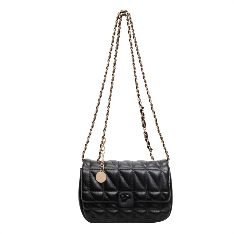 Chain Crossbody Quilted - Gesteppte Kleine Quadratische Tasche für Damen