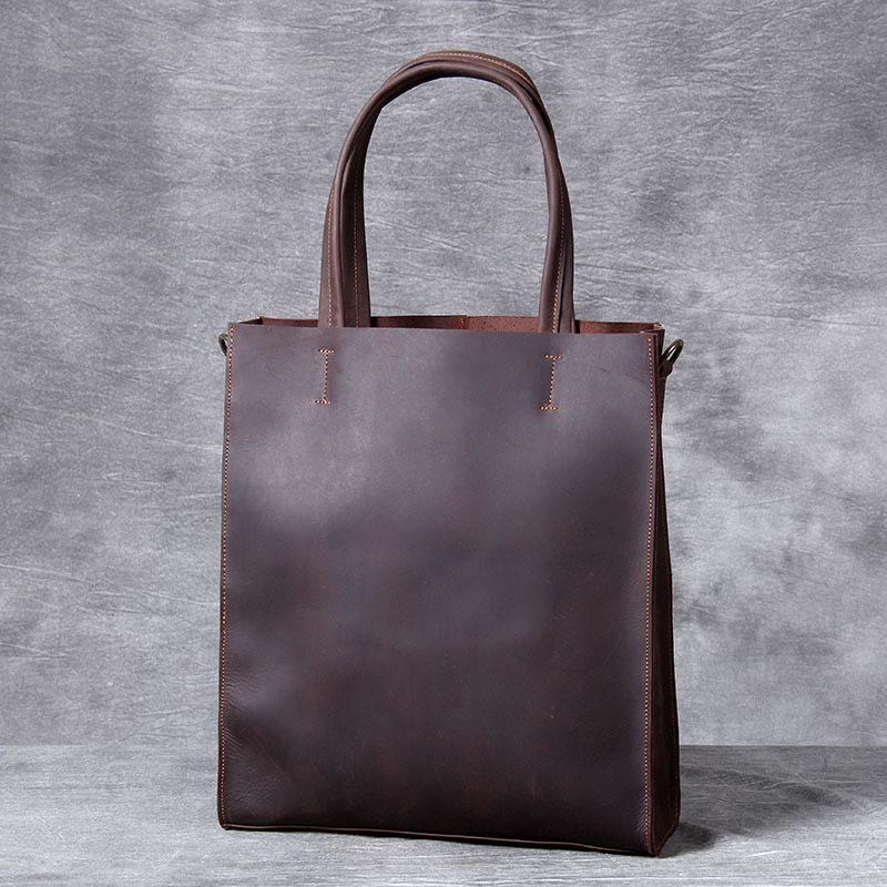 Luxury Bags For School - Vintage echtes Leder Herren Handtasche einfache