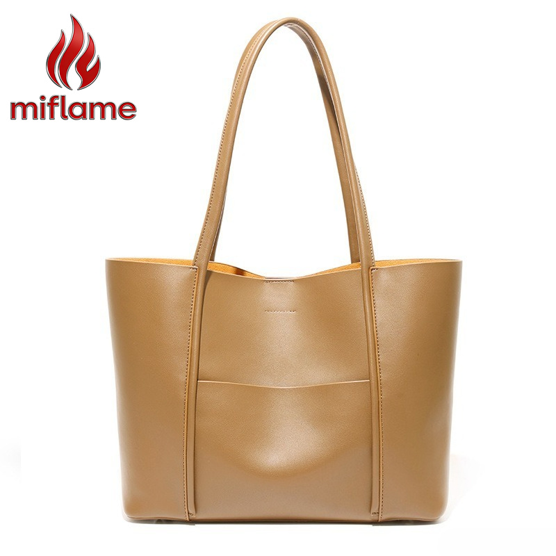 Quiet Luxury Bags Tote - Echte Leder-Tragetasche für Frauen Große Tasche