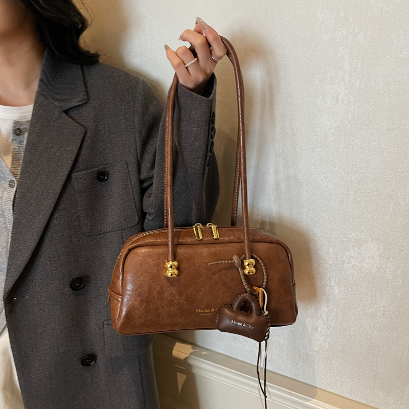 Luxury Bags Everyday - Vintage-Trend, kleine Unterarmtasche aus PU-Leder für