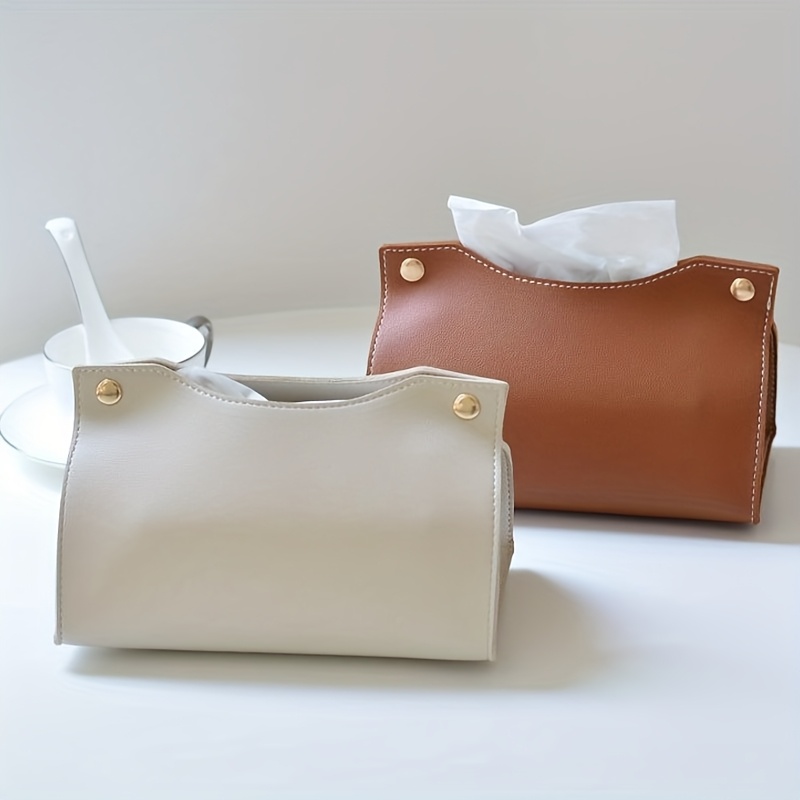 Luxurious Bag - Personalisierte, maßgeschneiderte Luxus-Leder-Taschentuchbox für Zuhause, kreative