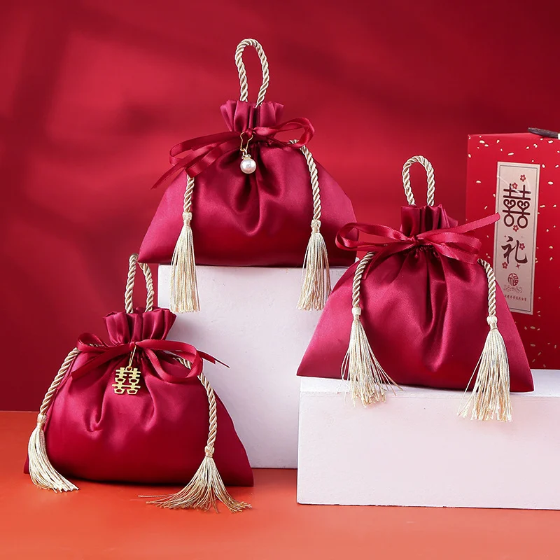 Luxury Bags For School - 10 Stück Luxus verpackung Kordel zug