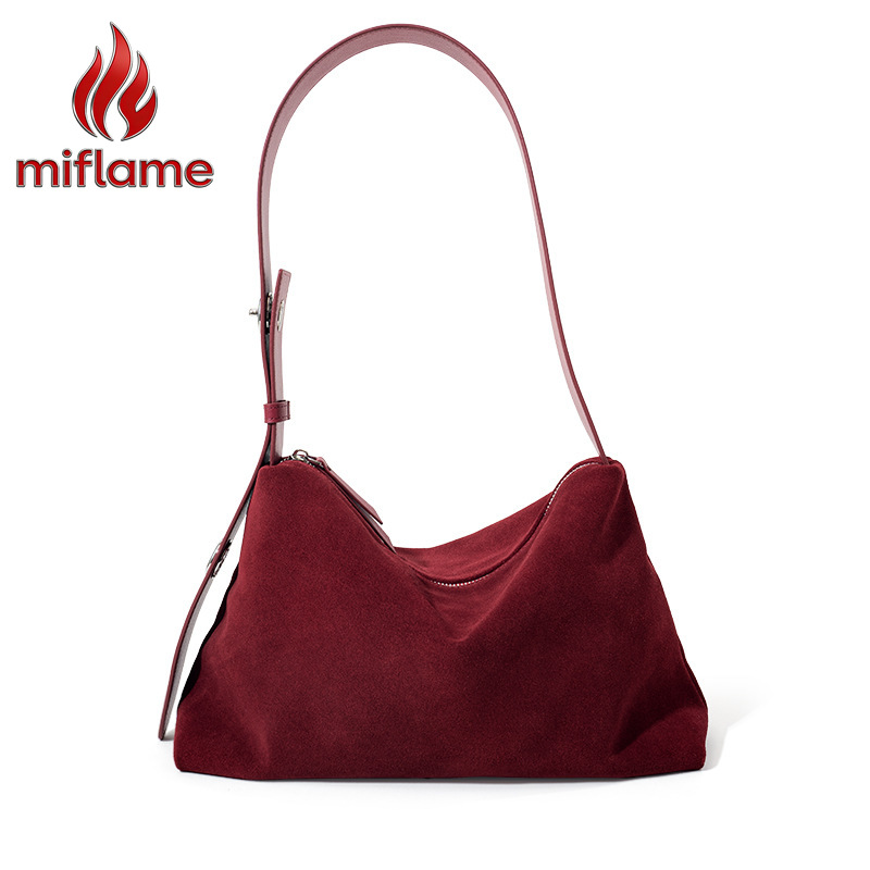 Quiet Luxury Bags Tote - Echte Leder-Schultertasche für Damen Nubuk-Leder Große