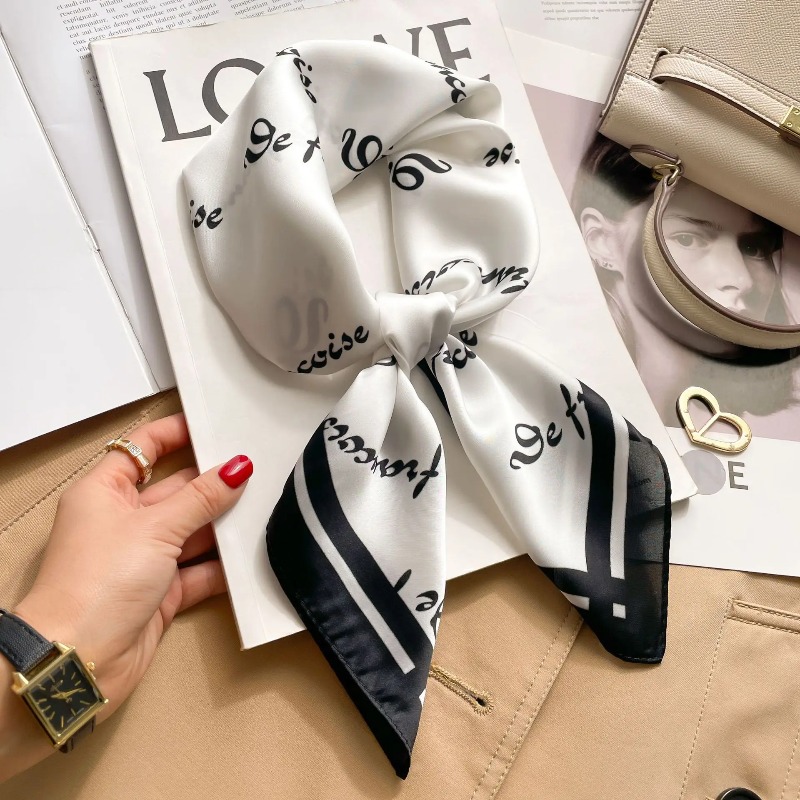 Luxury Bags China - Damen Luxus Seiden-Satin Quadratischer Schal Eleganter