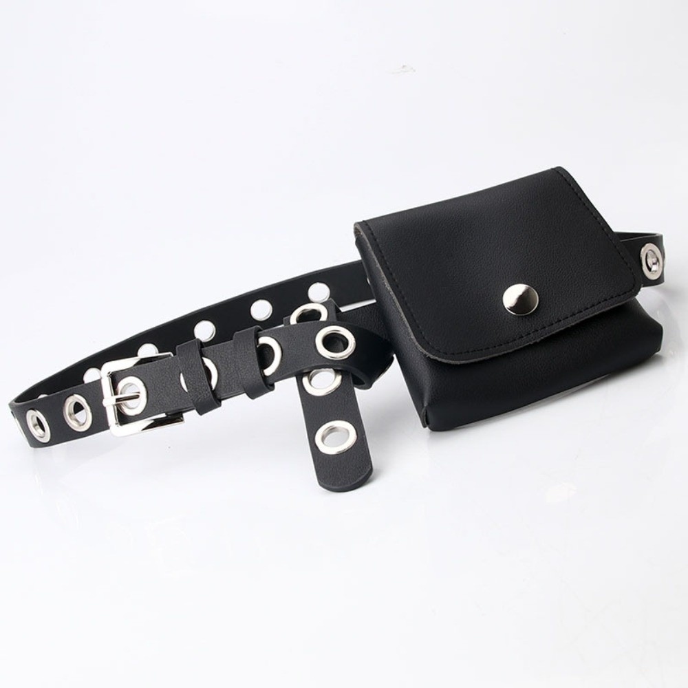 Belt Bag Leather Wide - Geschenke: PU-Leder Damen-Gürteltasche mit Verstellbarem Riemen,