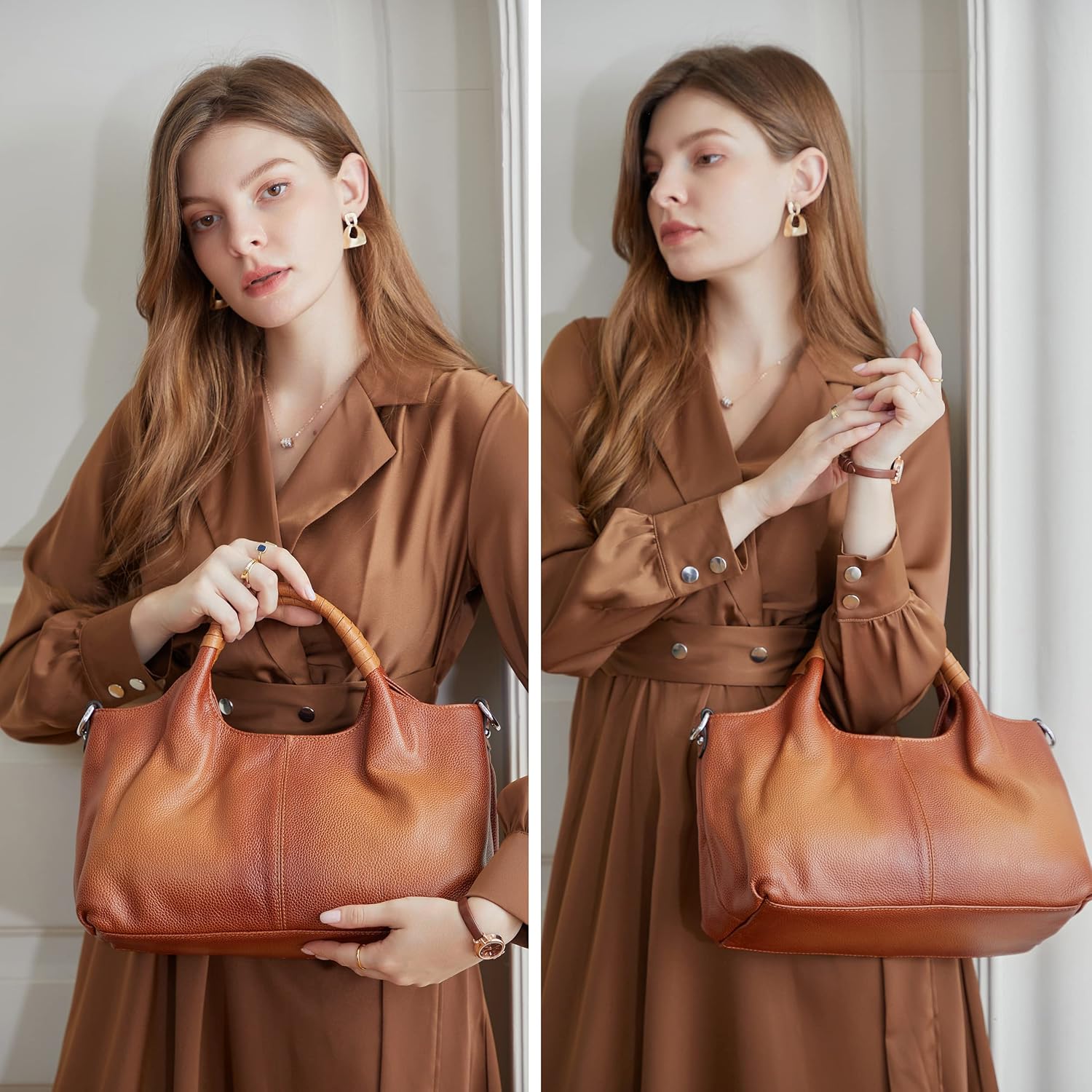 Echte Leder-Schultertaschen un – Quiet Luxury Bags Tote Bewertung und Preis