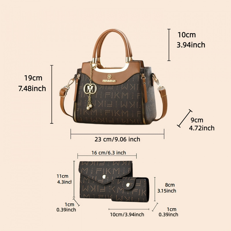 3-teiliges Set luxuriöser, hoc – Luxurious Bag Bewertung und Preis