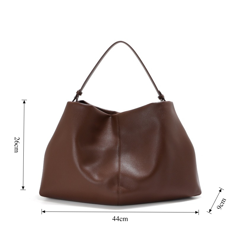 Echte Leder-Schultertasche für – Quiet Luxury Bags Tote Bewertung und Preis