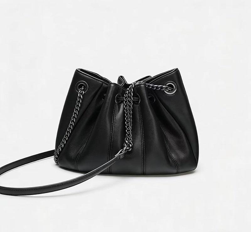 Modische Kordelzug-Bucket-Bag  – Chain Crossbody Quilted Bewertung und Preis