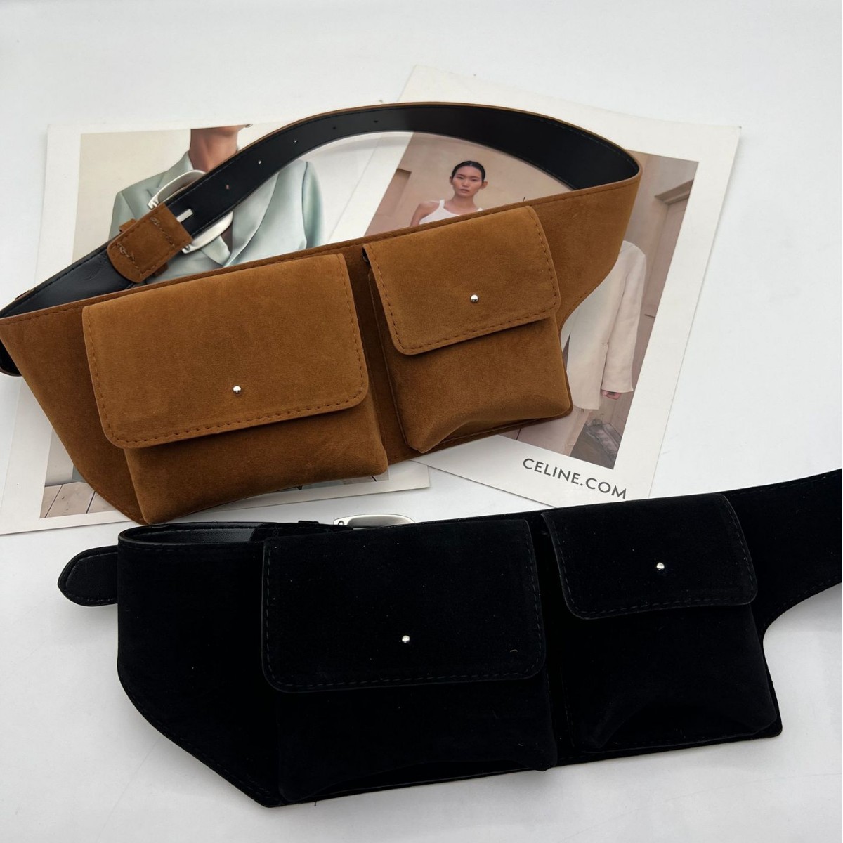 Vintage Wildleder-PU-Leder Hüf – Belt Bag Leather Wide Bewertung und Preis
