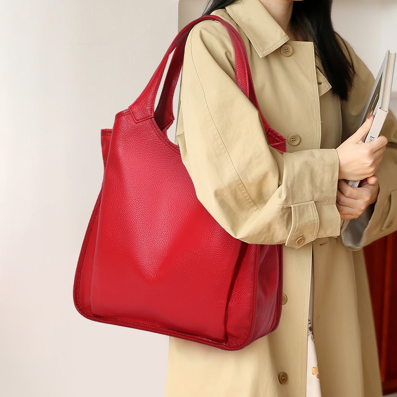 Echte Leder-Schultertasche für – Quiet Luxury Bags Tote Bewertung und Preis