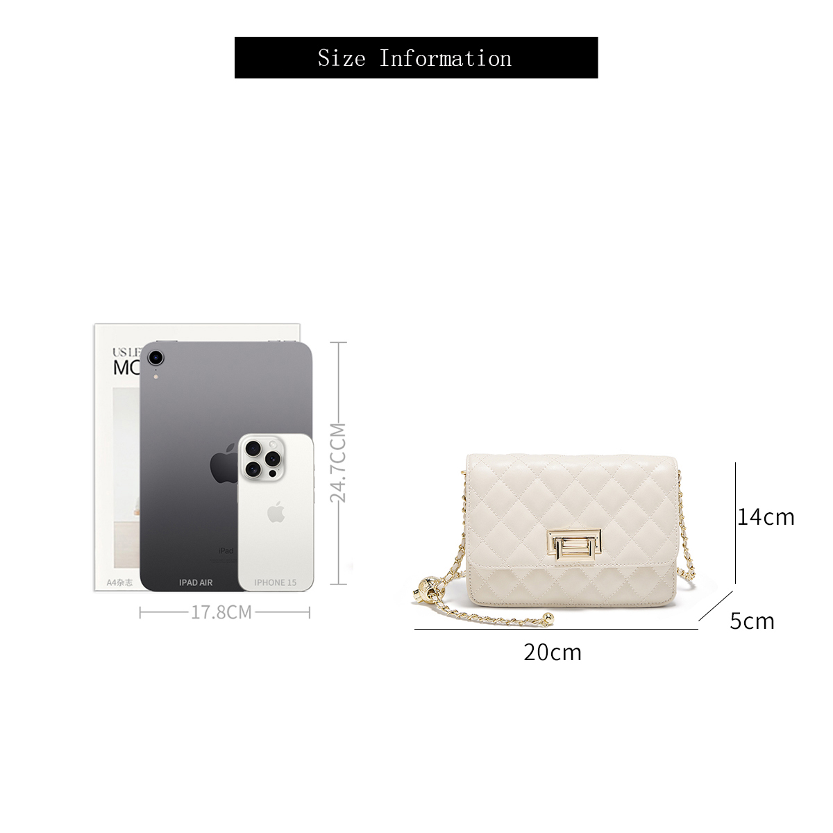 FOXER 2026 Damen Weiße Gestepp – Chain Crossbody Quilted Bewertung und Preis